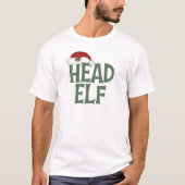 Funny Kerstmis Elf T-Shirt (Voorkant)