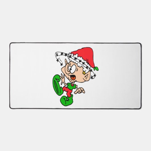 Funny Kerstmis Elf Xmas Holiday Joke Bureaumat (Voorkant)