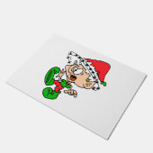Funny Kerstmis Elf Xmas Holiday Joke Deurmat (Schuin)