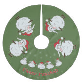 FUNNY Kerstmis Fleece Navidad Kerstboom Rok (Voorkant)