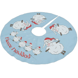 FUNNY Kerstmis Fleece Navidad Kerstboom Rok