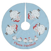 FUNNY Kerstmis Fleece Navidad Kerstboom Rok (Voorkant)