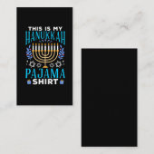 Funny Kerstmis Jewish Hanukkah Pajama Visitekaartje (Voorkant / Achterkant)