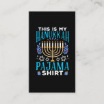 Funny Kerstmis Jewish Hanukkah Pajama Visitekaartje<br><div class="desc">Grappig kerstfeest joods Hanukkah Pajama. Funny Hanukkah Gift voor humoristische joden.</div>