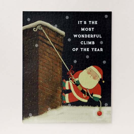 Funny Kerstmis Jigzaag Puzzle Legpuzzel (Verticaal)