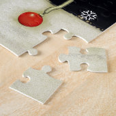 Funny Kerstmis Jigzaag Puzzle Legpuzzel (Zijkant)