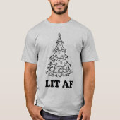Funny Kerstmis met AF-vakantieseizoen T-shirt (Voorkant)
