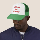 Funny Kerstmis Mistletoe Trucker Hat Pet (In situ)