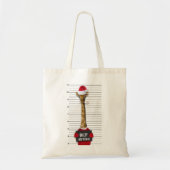 Funny Kerstmis Mugshot Guilty Giraffe Tote Bag (Voorkant)