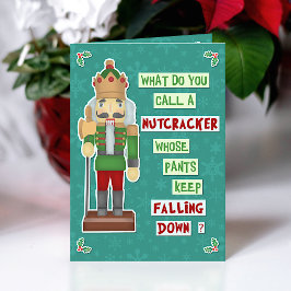 Funny Kerstmis Nutkraker Gekke Holiday Joke Feestdagen Kaart