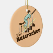 Funny Kerstmis Nutkraker Keramisch Ornament (Rechts)