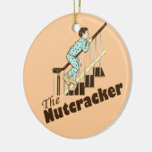 Funny Kerstmis Nutkraker Keramisch Ornament (Links)