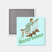 Funny Kerstmis Nutkraker Magneet (Voorkant / Achterkant)