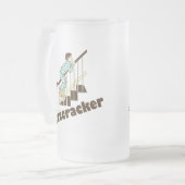 Funny Kerstmis Nutkraker Matglas Bierpul (Voorkant links)