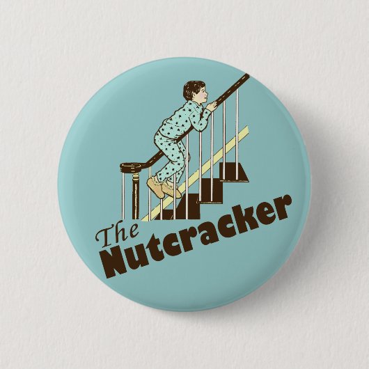 Funny Kerstmis Nutkraker Ronde Button 5,7 Cm (Voorkant)