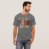 Funny Kerstmis Paraprofessional Squad Leopard Pla T-shirt (Voorkant volledig)