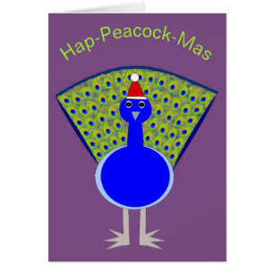Funny Kerstmis Peacock