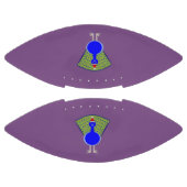 Funny Kerstmis Peacock American Football (Panelen)