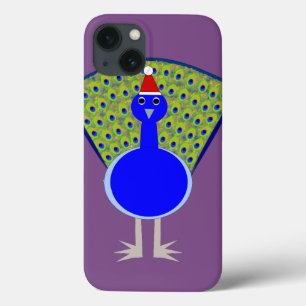 Funny Kerstmis Peacock Case-Mate iPhone Case