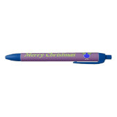 Funny Kerstmis Peacock gepersonaliseerd Blauwe Inkt Pen (Bodem)