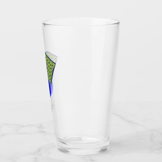 Funny Kerstmis Peacock Glas (Links)
