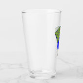 Funny Kerstmis Peacock Glas (Rechts)