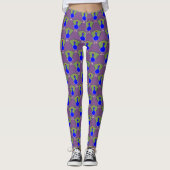 Funny Kerstmis Peacock Leggings (Voorkant)