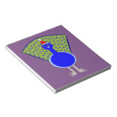 Funny Kerstmis Peacock Notitieblok (Schuin)