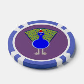Funny Kerstmis Peacock Poker Chips (Enkel)