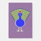 Funny Kerstmis Peacock Post-it® Notes (Voorkant)