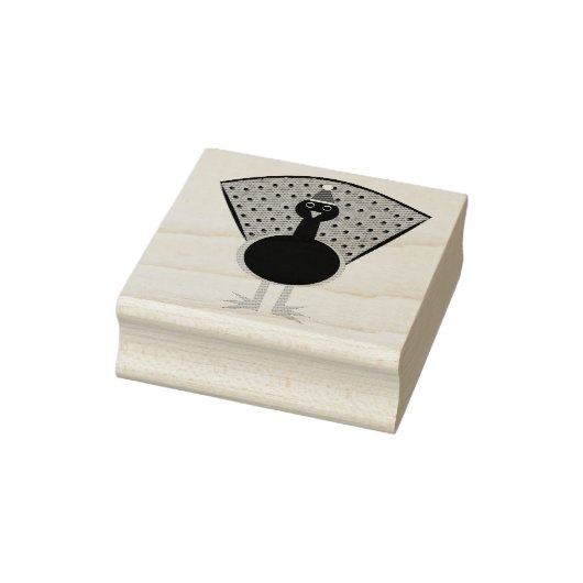 Funny Kerstmis Peacock Rubberstempel (Stempel)