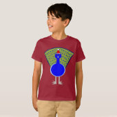 Funny Kerstmis Peacock T-shirt (Voorkant volledig)