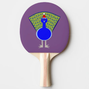 Funny Kerstmis Peacock Tafeltennisbatje