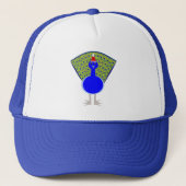 Funny Kerstmis Peacock Trucker Pet (Voorkant)