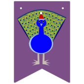 Funny Kerstmis Peacock Vlaggetjes (Eerste vlag)