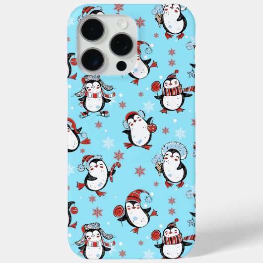Funny Kerstmis Penguin Case-Mate iPhone Case (Achterkant)