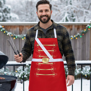 Funny Kerstmis Schort Nutkraker Soldier Costume