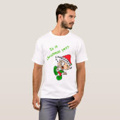 Funny Kerstmis Shirt Cute Elf Holiday Stress (Voorkant volledig)