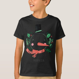 Funny Kerstmis Sneeuwman Kerstmannen Goede Lijst T T-shirt