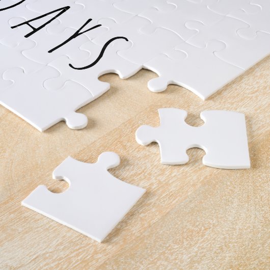 Funny Kerstmis Snowman Face Legpuzzel (Zijkant)