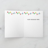 Funny Kerstmis Song Pun Panda Feestdagen Kaart (Binnen)