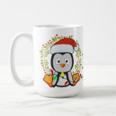 Funny Kerstmis Song Pun Penguin Koffiemok (Links)