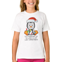 Funny Kerstmis Song Pun Penguin