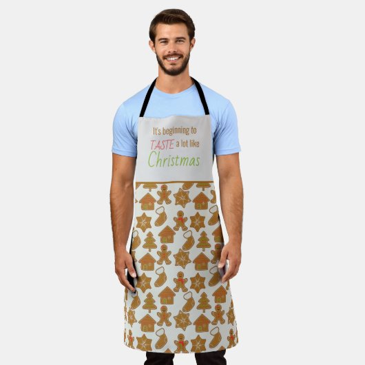 Funny Kerstontbijt Schort (Gedragen)