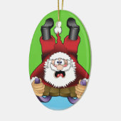 Funny Kerstornament Keramisch Ornament (Links)