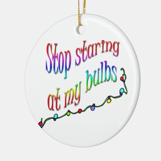 Funny Kerstornament Keramisch Ornament (Links)