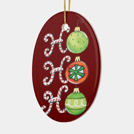Funny Kerstornament Keramisch Ornament (Links)