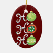 Funny Kerstornament Keramisch Ornament (Voorkant)