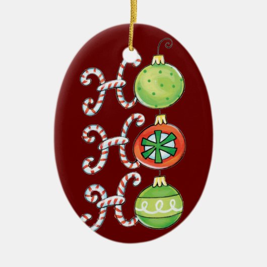Funny Kerstornament Keramisch Ornament (Voorkant)