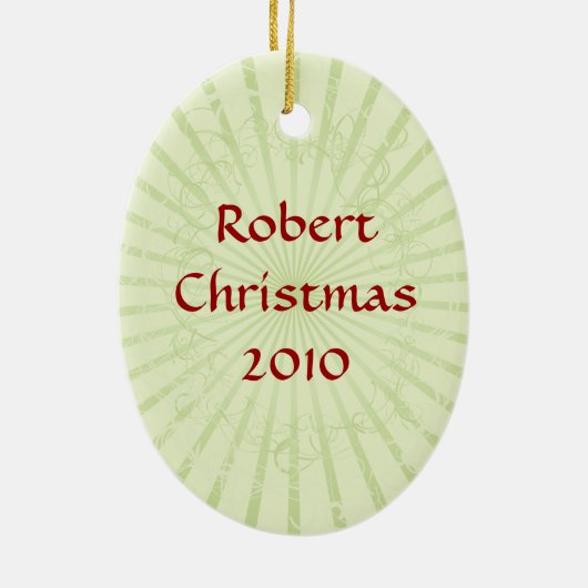 Funny Kerstornament Keramisch Ornament (Achterkant)